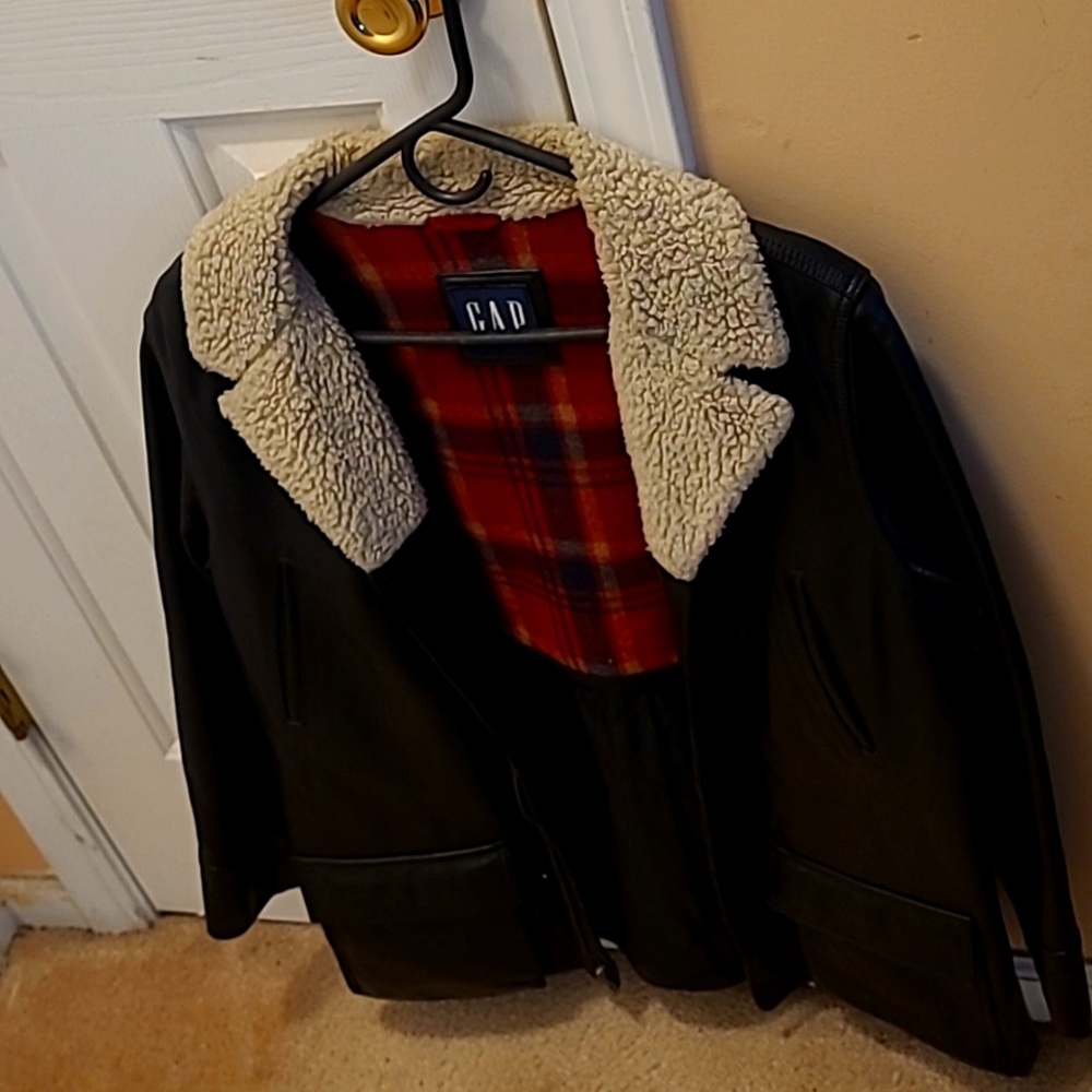 Gap Leather Coat
